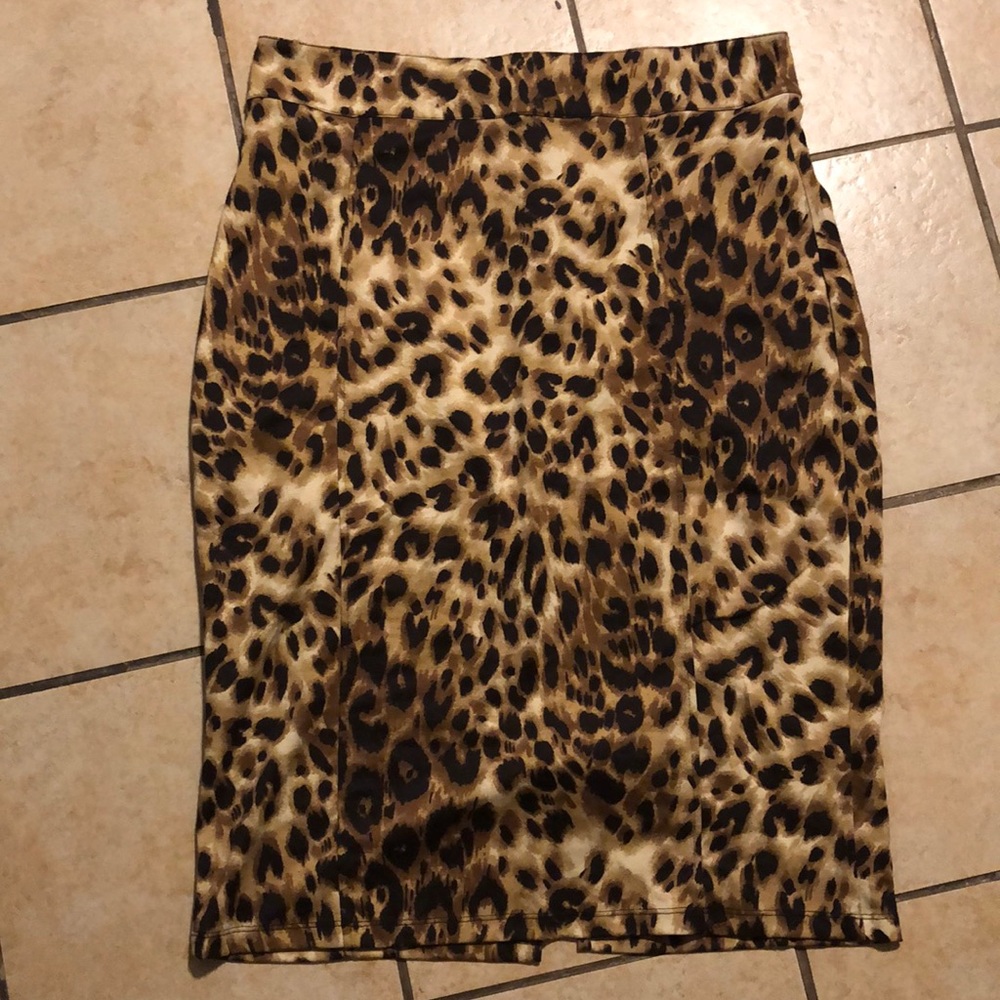Rock Steady High Wasted Cheetah Sarina Skirt